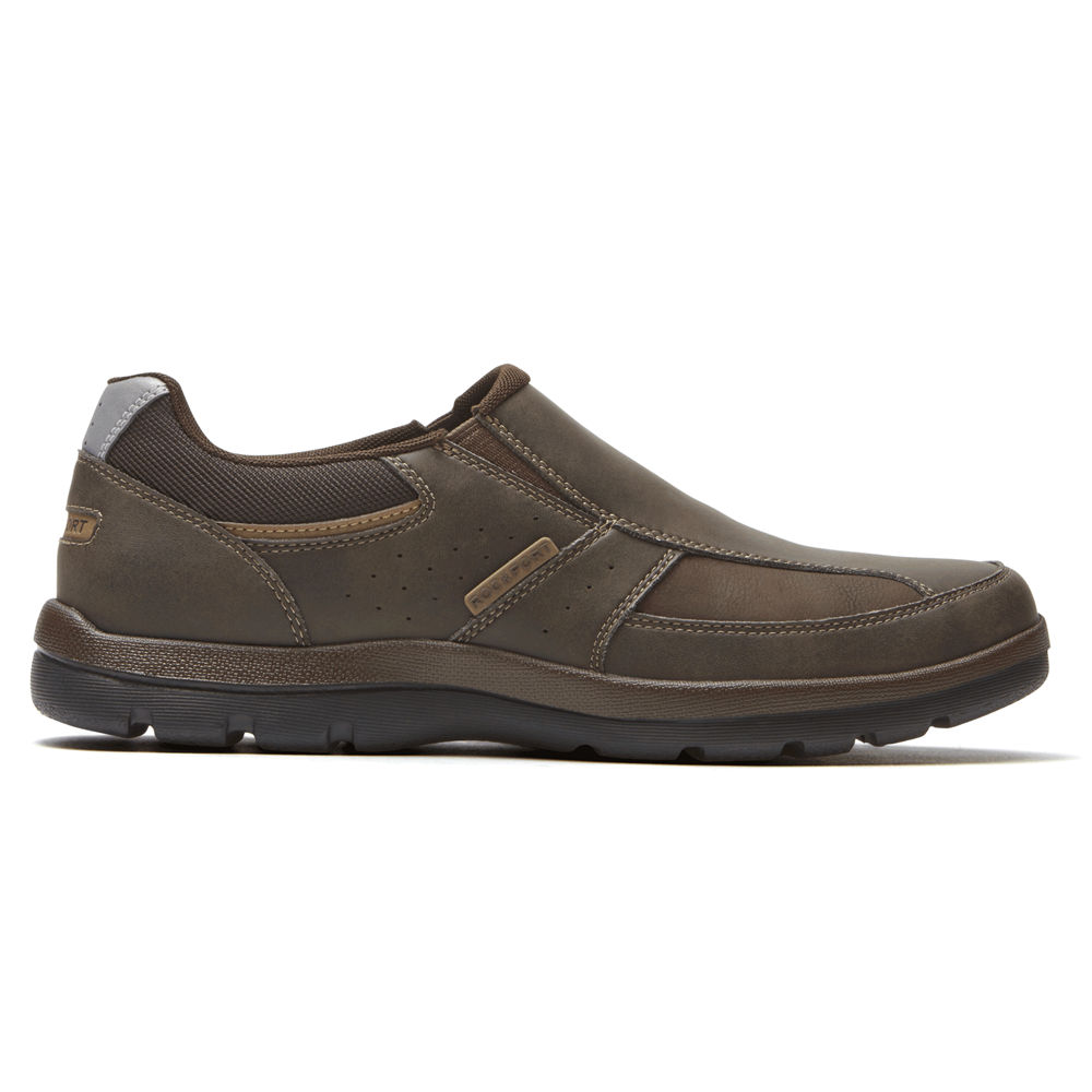 Rockport Mens Get Your Kicks - Slip-On Brown - RBN238457